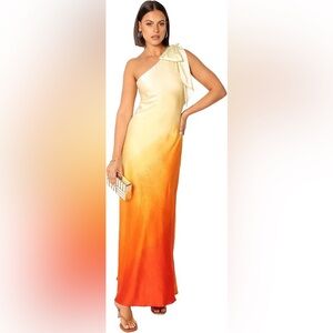 Petal & Pup
Glow One Shoulder Midi Dress - Sunset